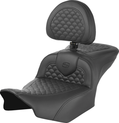 Asiento Dragon Scale Stitch RoadSofa™ - Asiento Roadsofa™ - Dragon Scale Stitch - con respaldo - FLTR/FLHX '23-'25
