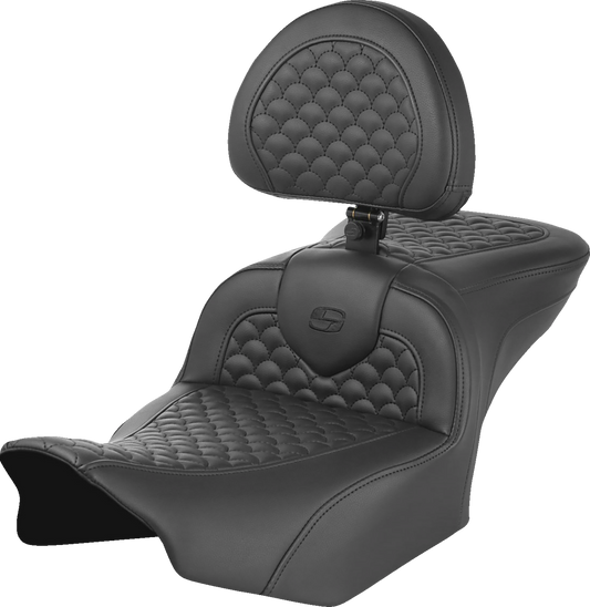 Asiento Dragon Scale Stitch RoadSofa™ - Asiento Roadsofa™ - Dragon Scale Stitch - con respaldo - FLTR/FLHX '23-'25