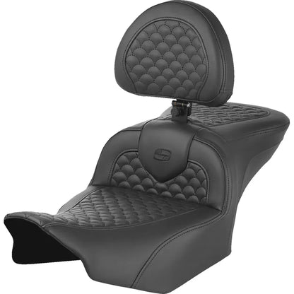 Asiento Dragon Scale Stitch RoadSofa™ - Asiento Roadsofa™ - Dragon Scale Stitch - con respaldo - FLTR/FLHX '23-'25