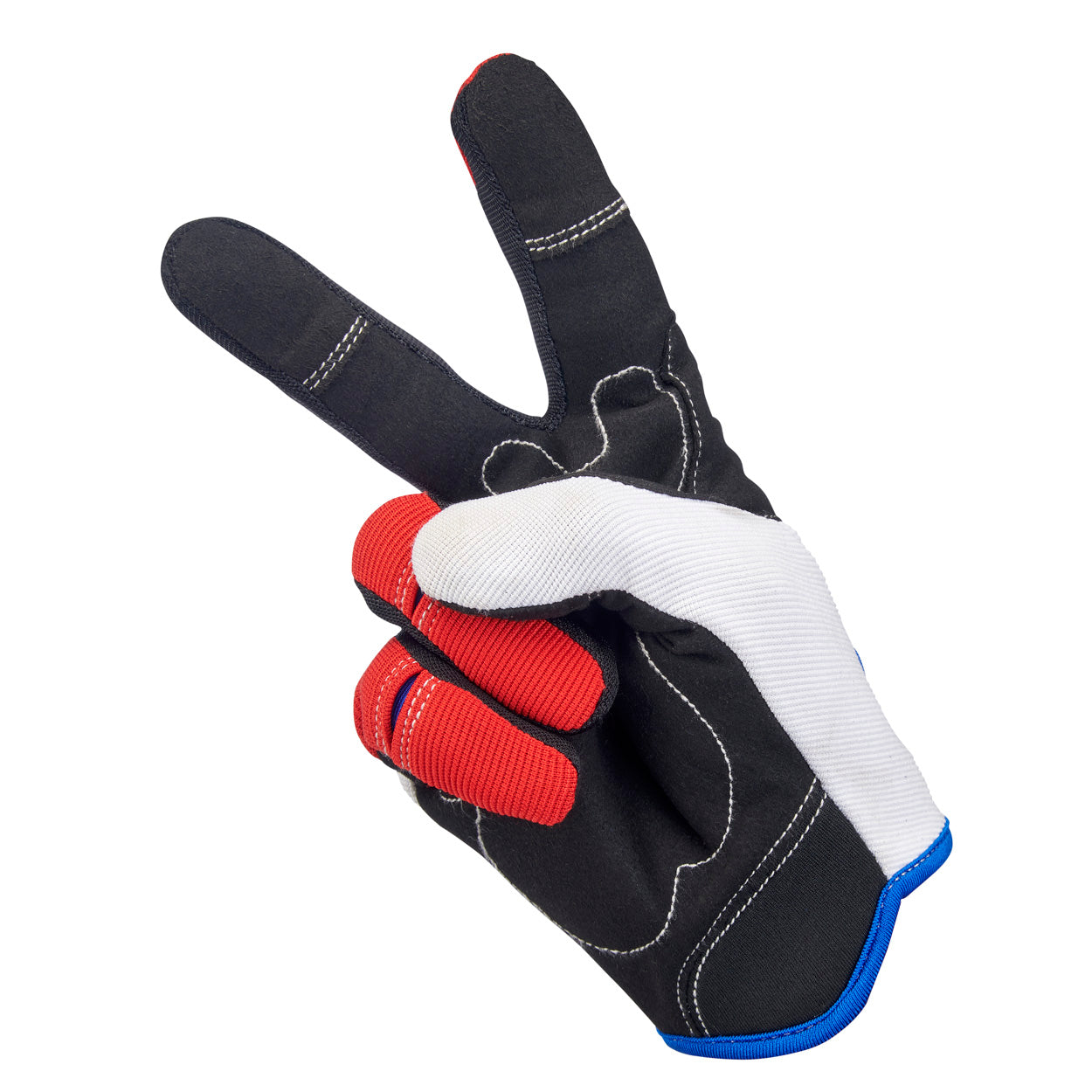 Guantes Biltwell Moto - rojo/blanco/azul