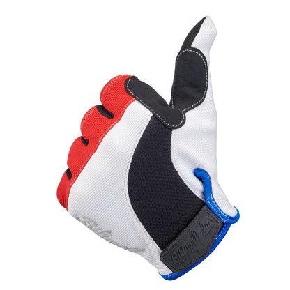 Guantes Biltwell Moto - rojo/blanco/azul