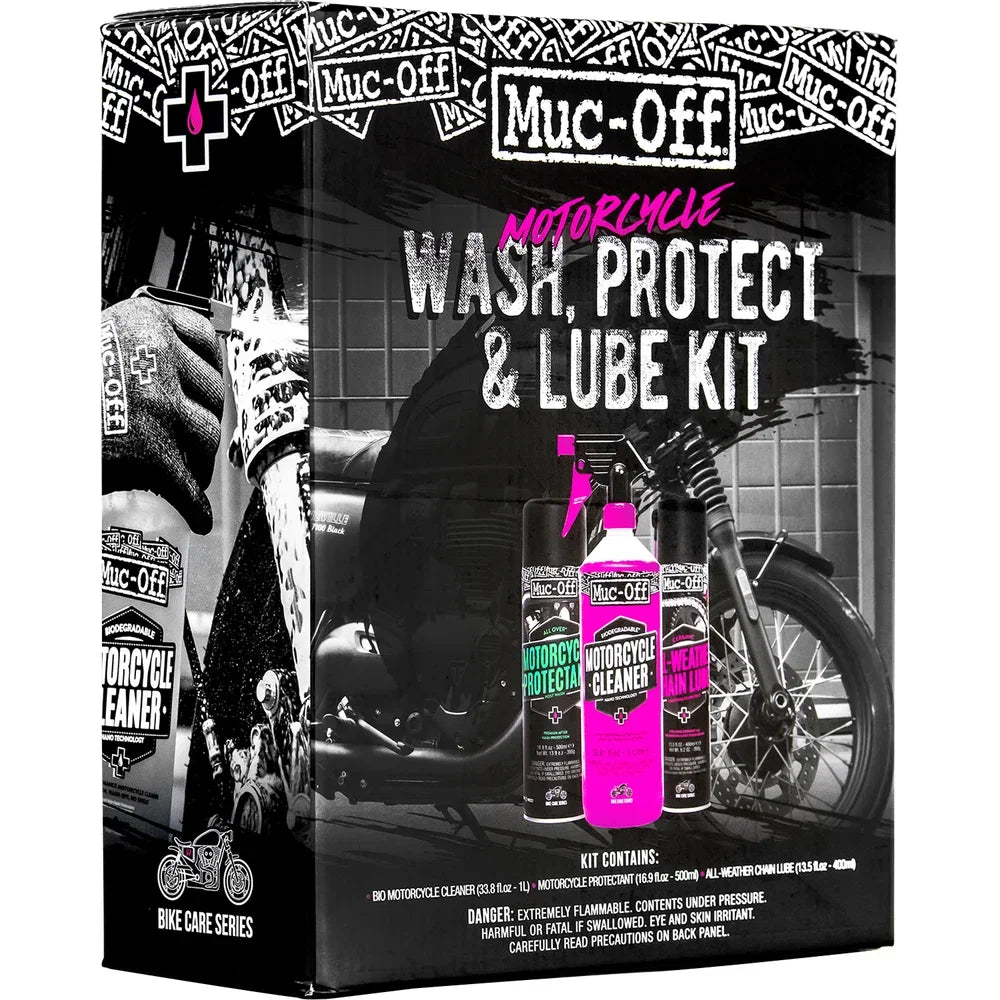 Kit de lavado, protección y lubricación de motocicletas