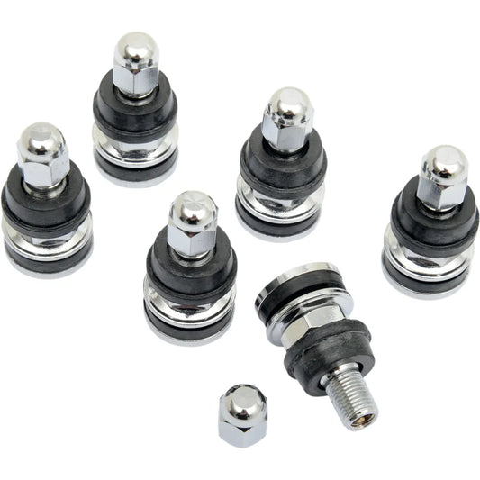 Valve Stem - Metal - 14mm - 6 Pack