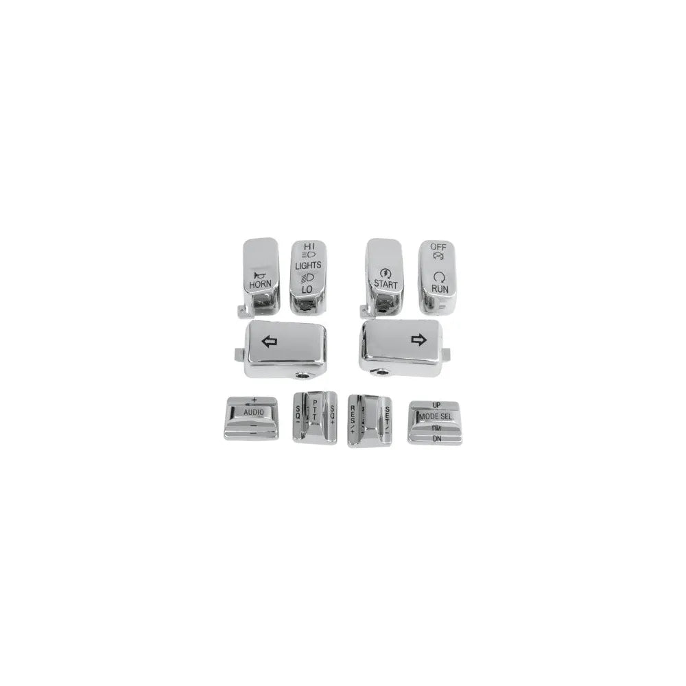 Cubiertas de botones con control de audio y control de crucero en cromo