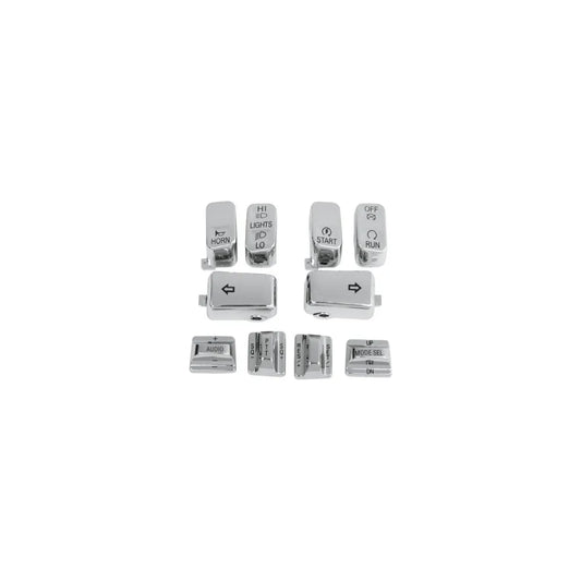 Cubiertas de botones con control de audio y control de crucero en cromo