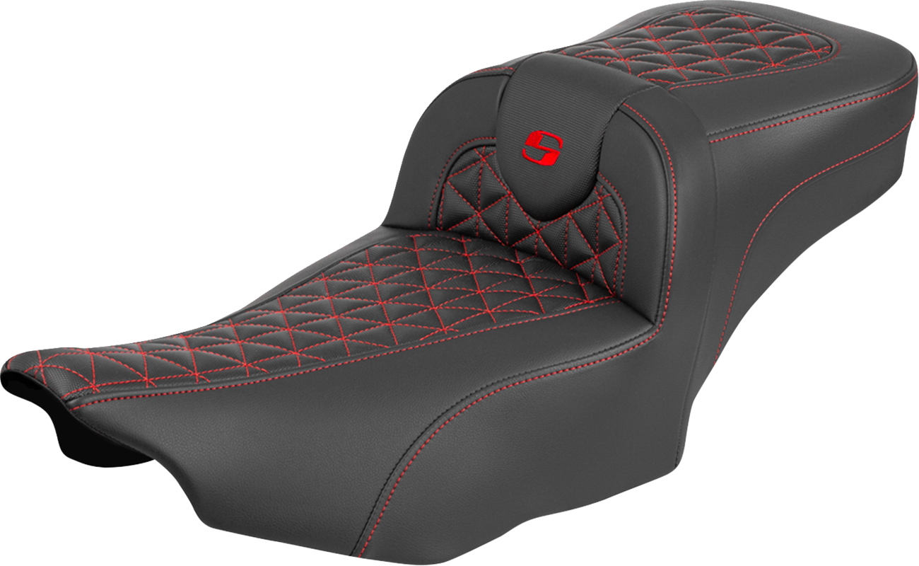 Asiento de alcance extendido Roadsofa™ - Asiento de alcance extendido Roadsofa™ - sin respaldo - Costura roja - FLH/FLT '23-'25