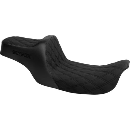 Asiento SLYFOX High Noon Double Diamond Black Logo Black Stitch FLH/FLT '97-'07
