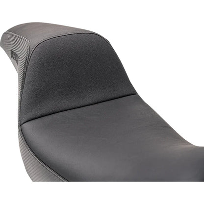 Asiento SLYFOX The Drifter Drifter Black Logo Black Vinyl W/ Slipstop Carbon Fiber Dyna '96-'03
