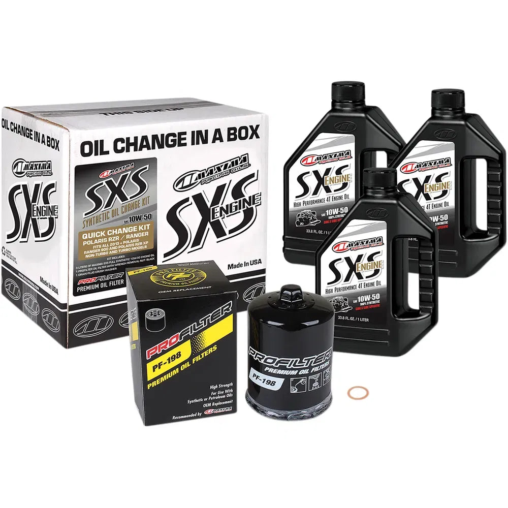 SXS Synthetic Oil Change Kit - Polaris - 10W-50