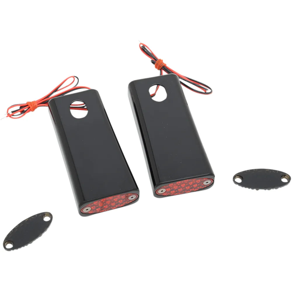 Strut LED Marker Light - Black/Red