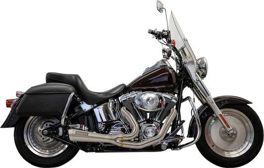 Sistema de escape Ripper 2 en 1 - Sistema de escape Ripper 2 en 1 - Corto - Inoxidable - Softails Twin Cam