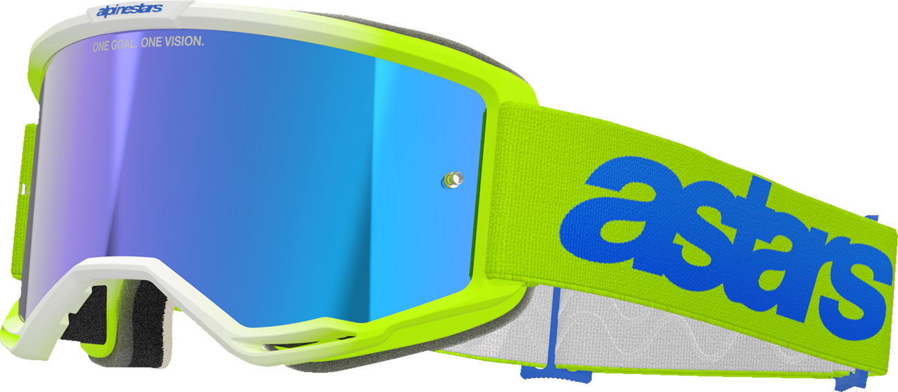 Lentes Vision 5 Blaze - Lentes Vision 5 - Blaze - Amarillo/Azul - Lente espejo azul