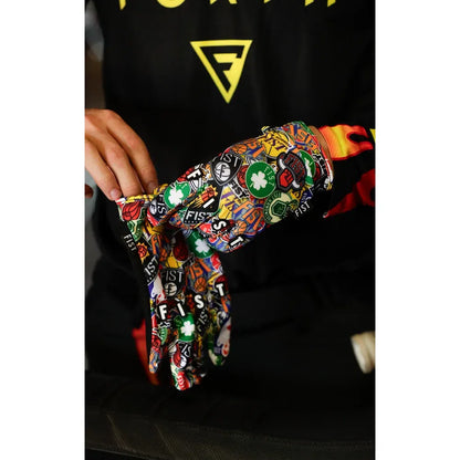 Guantes de pista dura con correas
