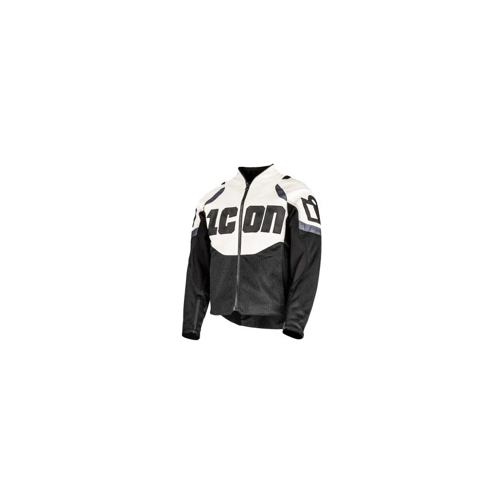 Chamarra Icon Contra3 - Blanco/Negro