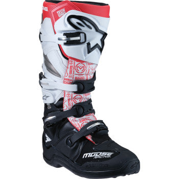 Botas Moose Offroad Tech 7 - negro/blanco/rojo