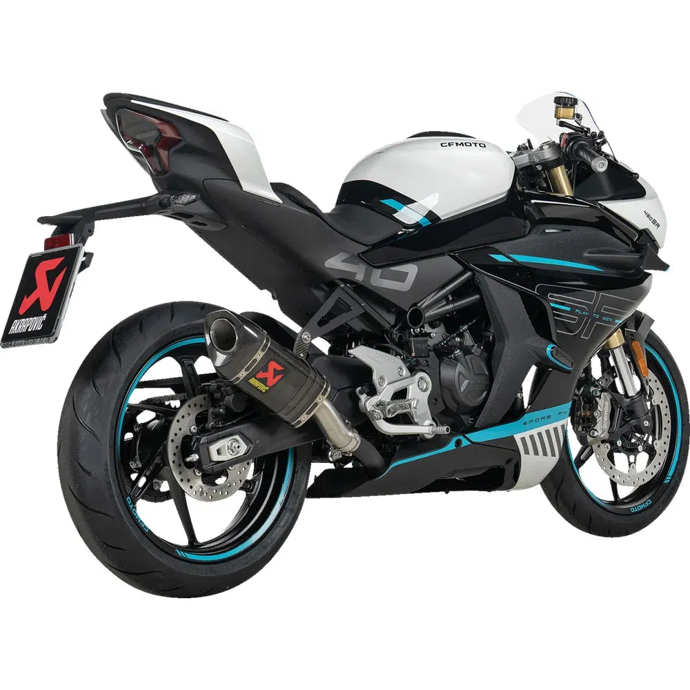 Silenciador slip-on line - fibra de carbono - cfmoto 450sr/nk