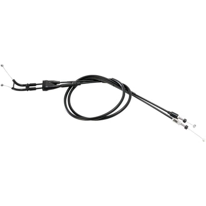 Cable del acelerador de vinilo negro.