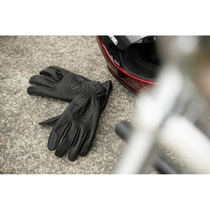 Los guantes de cuero rig road