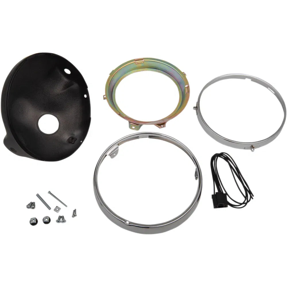 7" Side Mount Headlamp Shell - Black