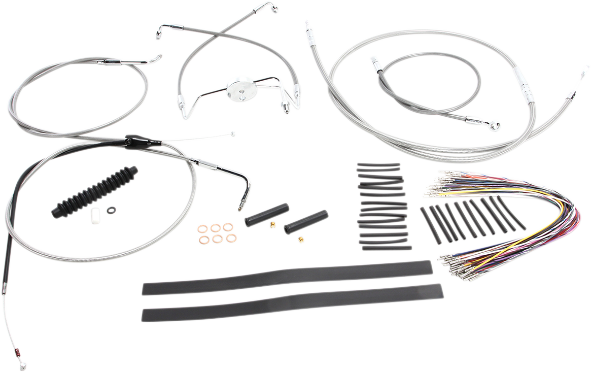 Kit de instalación de manillar XR - Kit de instalación de manillar XR - Colgadores Ape de 12"-14" - FLH '96-'06 - Acero inoxidable