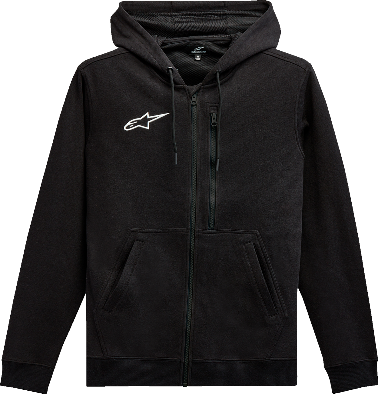 Sudadera con capucha asimétrica con cremallera