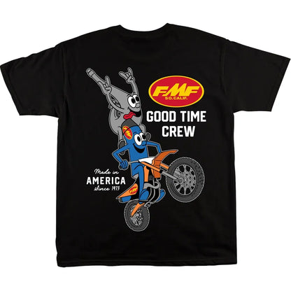 Playera con cuello redondo good time