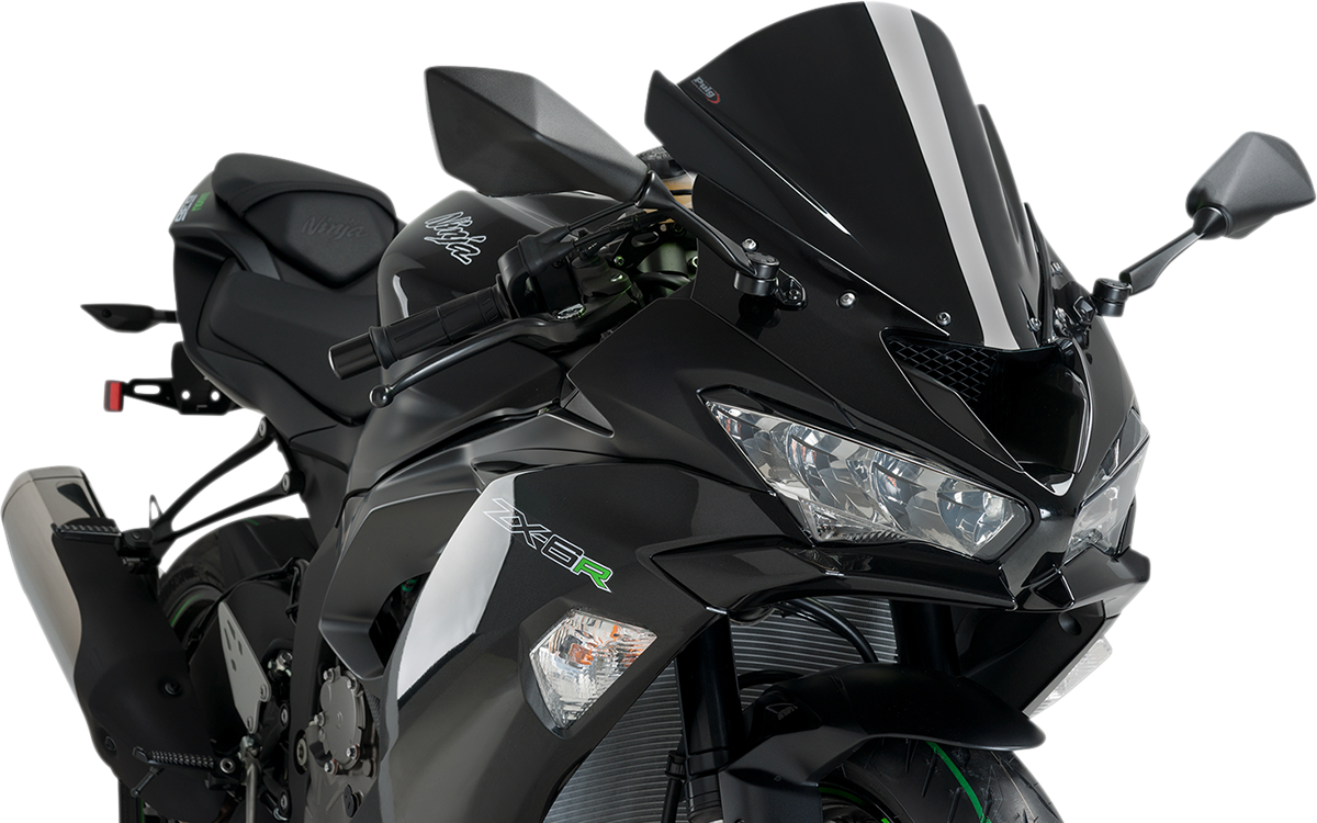 Parabrisas Z-Racing - Parabrisas de carrera - 13-3/4" - Negro - ZX-6R