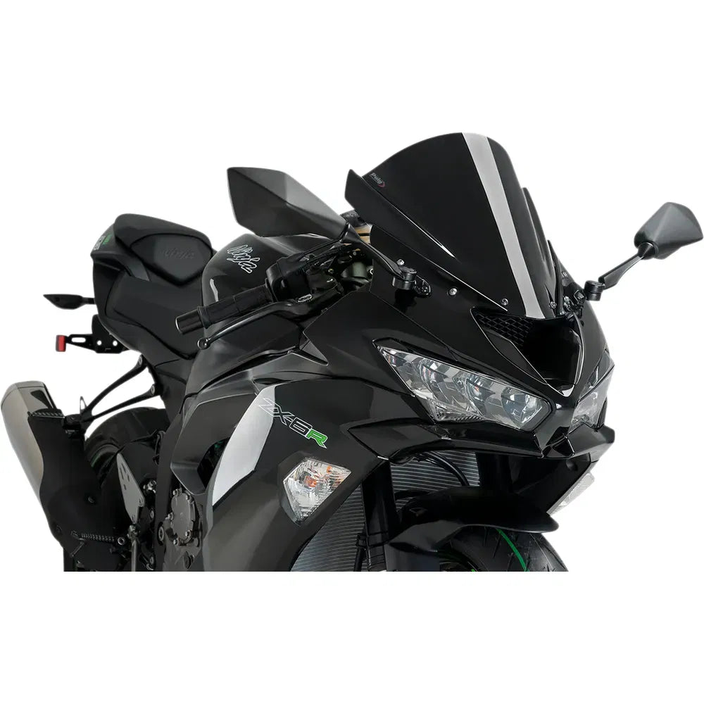 Parabrisas Z-Racing - Parabrisas de carrera - 13-3/4" - Negro - ZX-6R