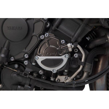 Engine Case Protector - Black/Silver - Yamaha - MT-