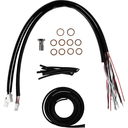 Kit completo de cable de manillar/línea de freno trenzado de acero inoxidable — kit de cables