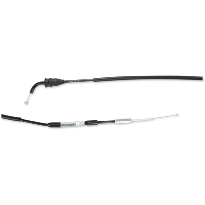 Cable del acelerador de vinilo negro.