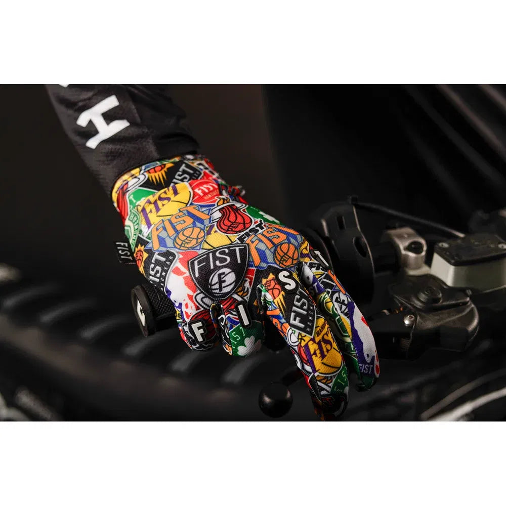 Guantes de pista dura con correas