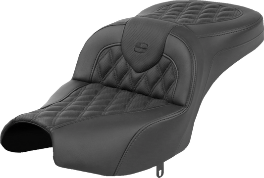 Asiento de alcance estándar Roadsofa™ - Asiento Roadsofa™ - Sin respaldo - Negro - Costura de celosía - Indian Pursuit '22-'24