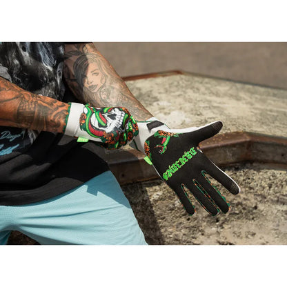 Guantes venenosos atados
