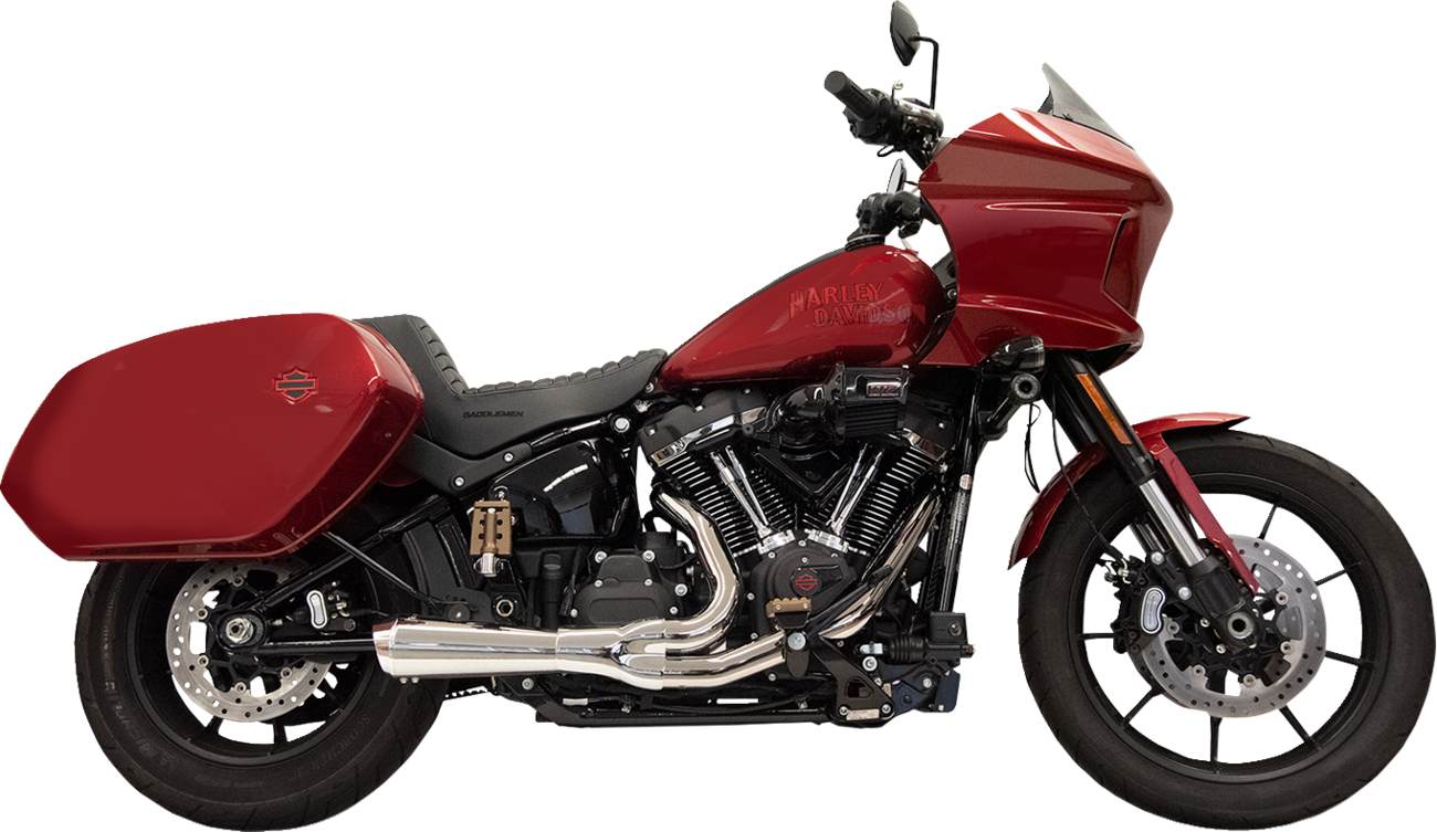Sistema de escape Ripper 2 en 1 - Sistema de escape Ripper 2 en 1 con silenciador Megáfono - Corto - Cromado - Softail M8