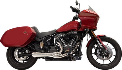 Sistema de escape Ripper 2 en 1 - Sistema de escape Ripper 2 en 1 con silenciador Megáfono - Corto - Cromado - Softail M8