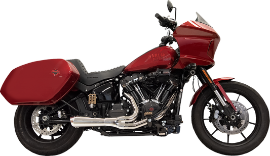 Sistema de escape Ripper 2 en 1 - Sistema de escape Ripper 2 en 1 con silenciador Megáfono - Corto - Cromado - Softail M8
