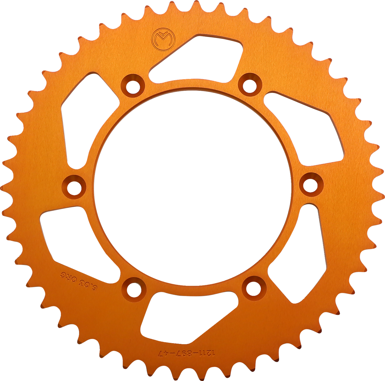 Corona Trasera Aluminio - Corona Trasera - Aluminio - 47 Dientes - Naranja - Husaberg/Husqvarna/KTM