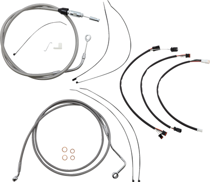 Kit de instalación de manillar XR - Kit de instalación de manillar XR - Perchas para monos de 15"-17" - FLH '21 - Acero inoxidable/cromo