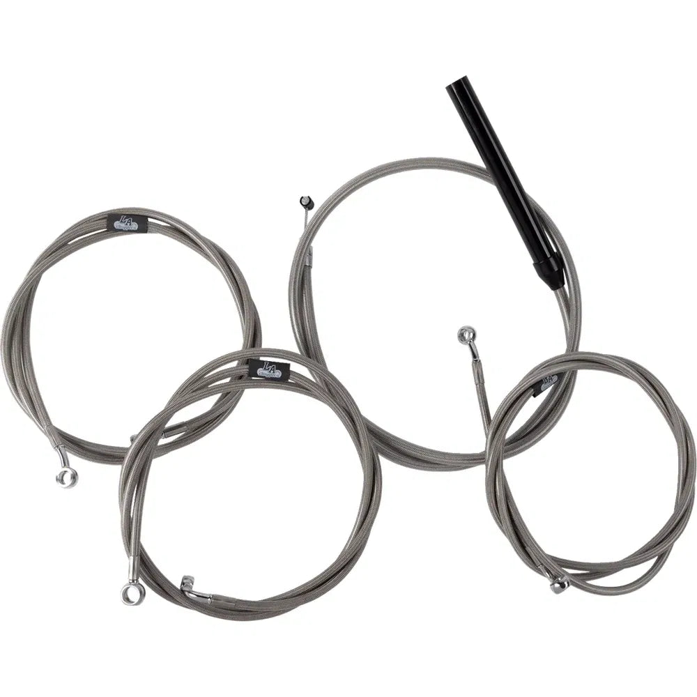 Kit completo de cable de manillar/línea de freno trenzado de acero inoxidable — kit de cables