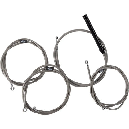 Kit completo de cable de manillar/línea de freno trenzado de acero inoxidable — kit de cables