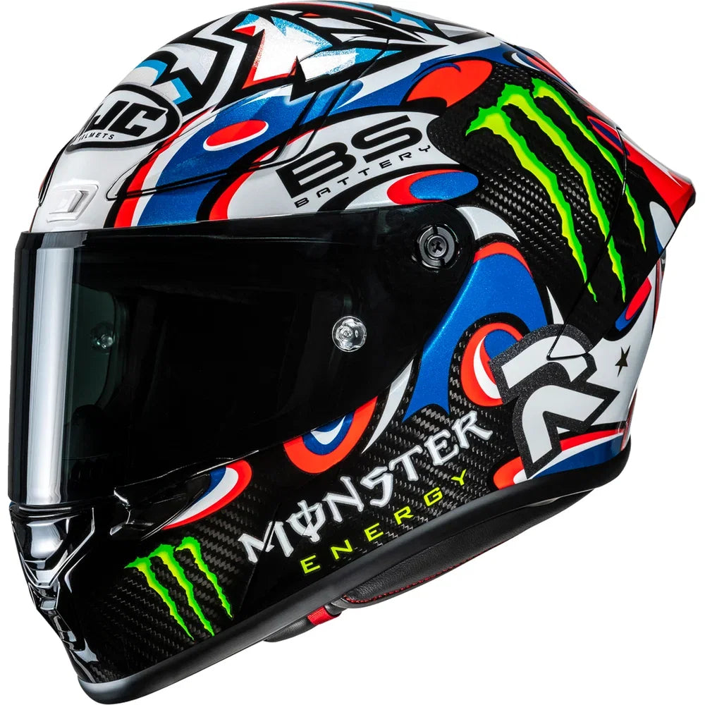 Casco rpha 1n v2 carbon quartararo le mans iii mc21
