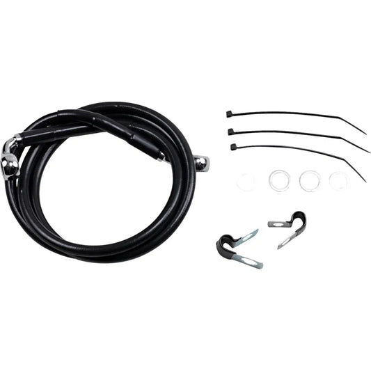Kit de línea de freno de vinilo negro de longitud extendida