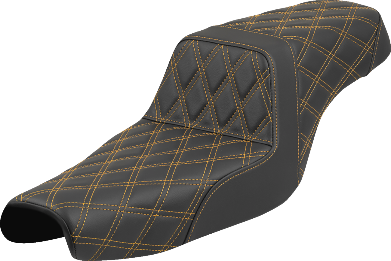 Asiento escalonado con puntada de celosía - Asiento escalonado - Puntada de celosía - Puntada dorada - XL '04-'22