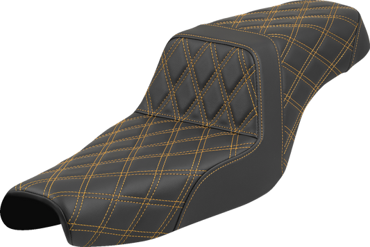 Asiento escalonado con puntada de celosía - Asiento escalonado - Puntada de celosía - Puntada dorada - XL '04-'22
