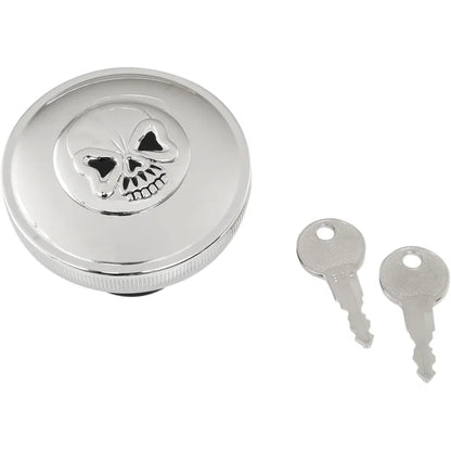 Tapa de gasolina con calavera con cierre atornillable