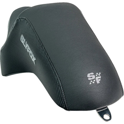 Asiento SLYFOX The Drifter Drifter Gray Logo Black Vinyl W/ Slipstop Carbon Fiber XL '04-'22