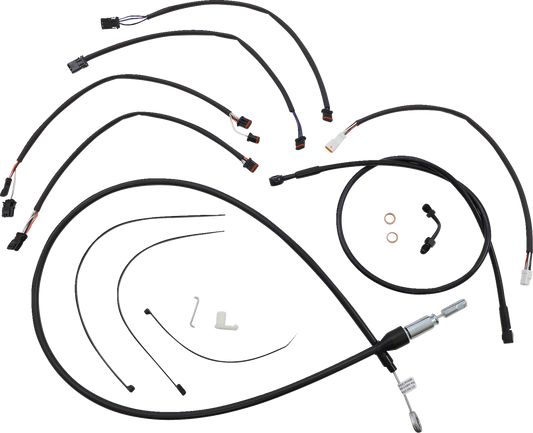 Kit de instalación de manillar XR - Kit de instalación de manillar XR - Colgadores Ape de 15"-17" - Softail '18-'24 - Negro