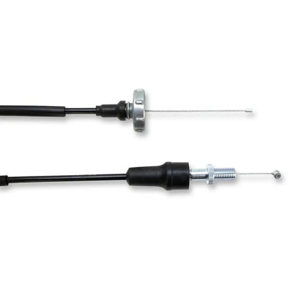 Cable del acelerador de vinilo negro.