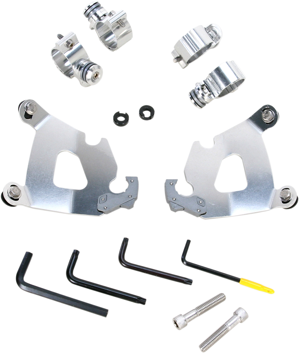 Kit de herrajes Cafe Fairing Trigger-Lock - Kit de montaje Cafe - Pulido - XL1200X